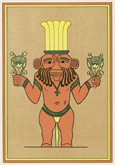 <b class=qtipBold><figcaption>Religion/Egypt/Bes</figcaption></b><br>Dwarf-god who, for all his grotesque appearance, is actually benevolent : his role is to protect women through the risks of childbirth<br><em>© Mary Evans Picture Library</em> Religion/Egypt/Bes