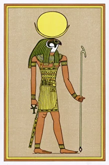 <b class=qtipBold><figcaption>Religion/Egypt/Khonsu</figcaption></b><br>Moon-god of Thebes, worshipped in various forms : here he is KHONSU-IN-THEBES, also known as NEFER-HOTEP : he has a falcon's head, and embodies the Moon in his crown<br><em>© Mary Evans Picture Library</em> Religion/Egypt/Khonsu