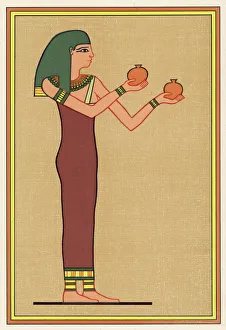 <b class=qtipBold><figcaption>Religion/Egypt/Menqet 2</figcaption></b><br>The provider of food for the living and the dead - she holds two pots to prove it<br><em>© Mary Evans Picture Library</em> Religion/Egypt/Menqet 2