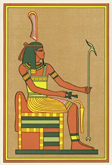 <b class=qtipBold><figcaption>Religion/Egypt/Shu</figcaption></b><br>The god of sunlight and air, he is often depicted separating GEB, the Earth-God, from his sister NUT, the Sky- God<br><em>© Mary Evans Picture Library</em> Religion/Egypt/Shu