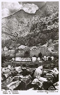 Remains of the Gymnasium at Delphi, Greece Remains of the Gymnasium at Delphi, Greece