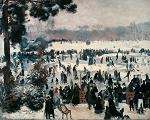 RENOIR, Pierre-Auguste (1841-1919). Skaters on RENOIR, Pierre-Auguste (1841-1919). Skaters on