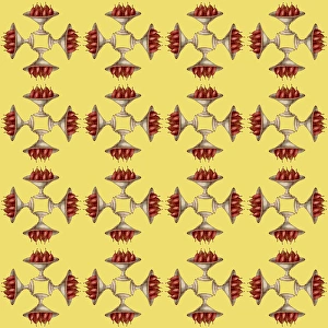 Repeating Pattern - Bowl of Pears - mirrored (yellow) Repeating Pattern - Bowl of Pears - mirrored (yellow)