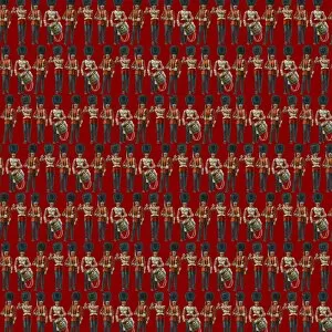 Repeating Pattern - guardsmen, red