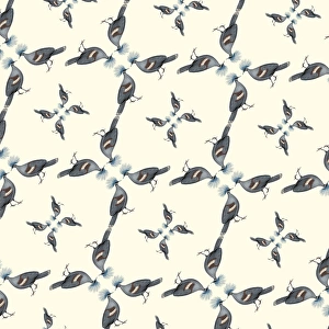 <b class=qtipBold><figcaption>Repeating Pattern - Pigeons</figcaption></b><br>Repeating Pattern - Pigeons. *PLEASE NOTE that the magnifying glass is solely to show the detail of the repeating pattern and will not feature on the final file.*<br><em>© Mary Evans Picture Library</em> Repeating Pattern - Pigeons