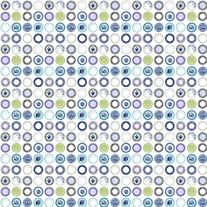 <b class=qtipBold><figcaption>Repeating Pattern - Plates</figcaption></b><br>Repeating Pattern - Plates (in blue, green and mauve). *PLEASE NOTE that the magnifying glass is solely to show the detail of the repeating pattern and will not feature on the final file.* Date:<br><em>© Mary Evans Picture Library</em> Repeating Pattern - Plates