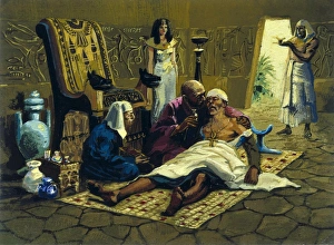 Representation of a trepanation in Ancient Egypt Representation of a trepanation in Ancient Egypt