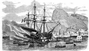 The Rescue of Zouaves on board the Prince Jerome, on fire