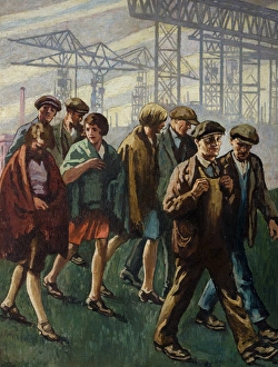 <b class=qtipBold><figcaption>Return From Work</figcaption></b><br>Return From Work (c.1931). Conor, William 1881-1968. Date: 1931 (circa)<br><em>© National Museums NI / MARY EVANS</em> Return From Work