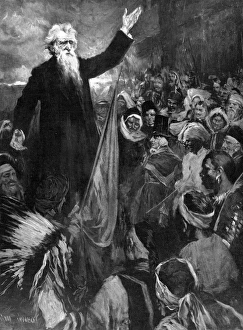 Rev. William Booth addressing a multi-national audience, 190 Rev. William Booth addressing a multi-national audience, 190