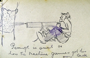 Revenge is sweet - machine gunner gets own back Revenge is sweet - machine gunner gets own back