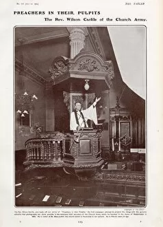 Rector Gallery: The Reverend Wilson Carlile of the Church Army, preaching from the pulpit of St