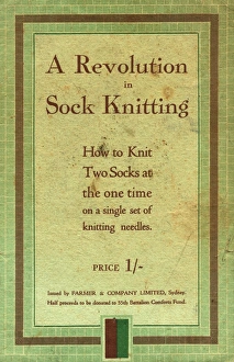 A Revolution in Sock Knitting, WW1 Australian leaflet A Revolution in Sock Knitting, WW1 Australian leaflet