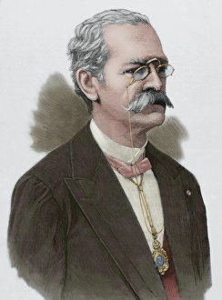 Ricardo Palma (1833-1919). Peruvian author, scholar, librari Ricardo Palma (1833-1919). Peruvian author, scholar, librari