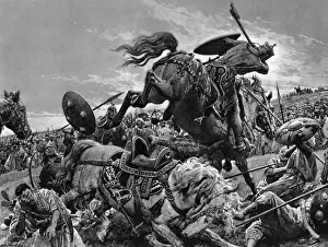 Fortunino Matania Prints: Richard I at the Siege of Acre Print 1191