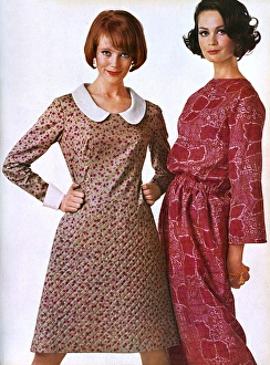 Ricki Reed dress and Ascher silk outfit, 1965 Ricki Reed dress and Ascher silk outfit, 1965