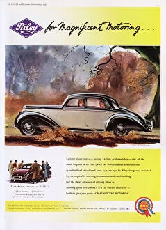 Riley car advertisement, 1953