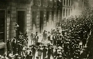 Rioters throwing furniture, Spanish Revolution, 1931 Rioters throwing furniture, Spanish Revolution, 1931