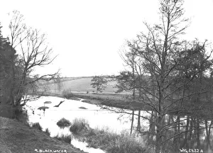 Prints of River Blackwater, Co. Tyrone - a view of a the river. (Location: Northern Ireland; County Tyrone; Caledon). Date: circa early 1900s County Tyrone Prints: River Blackwater, Co. Tyrone Print - Early 1900s