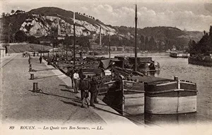 River Seine at Rouen, Northern France River Seine at Rouen, Northern France