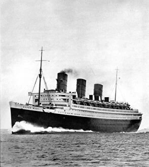 Voyage Gallery: R.M.S. Queen Mary, Cunard White Star liner, May 1936