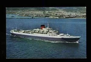 Union Collection: RMS Windsor Castle, Union Castle Line, at Capetown