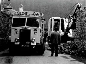 Mechanical Gallery: Road widening in Brixham, Devon