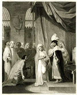 Robert, King of Scots, presenting his sister Mary Bruce Robert, King of Scots, presenting his sister Mary Bruce