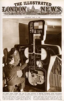 Robot Gallery: Robot Godfrey at Health of the People exhibition 1948