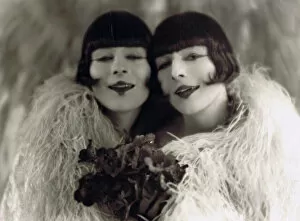 The Rocky Twins dressed in drag as the Dolly Sisters, Paris