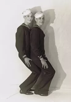Images Dated 21st June 2011: The Rocky Twins dressed as sailors
