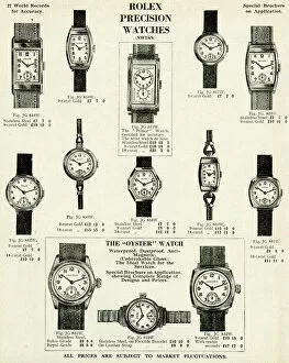 Faces Gallery: Rolex precision watches 1937