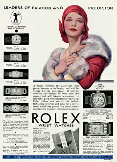 Images Dated 20th February 2012: Rolex wrist watches advertisement