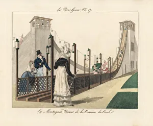 Roller coaster at the Barriere du Roule, Paris Roller coaster at the Barriere du Roule, Paris