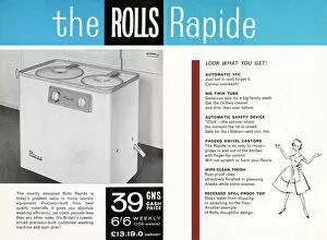Spin Gallery: The Rolls Rapide Twin Tub washing machine - look what you get! A bargain at 39 guineas