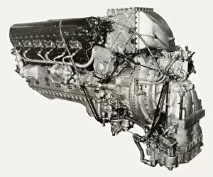 Battle of Britain Collection: Rolls-Royce Merlin 61 Piston-Engine