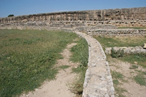 Roman city of Ampurias. Amphitheater. Built 1st century afth Roman city of Ampurias. Amphitheater. Built 1st century afth