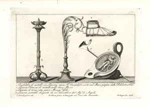 Roman and Etruscan lamps and candlesticks Roman and Etruscan lamps and candlesticks