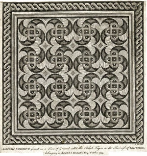 1754 Gallery: Roman mosaic pavement found at Blackfriars, Leicester