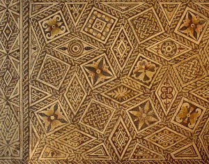 Roman mosaic from Villa de las Tiendas. Geometric decoration