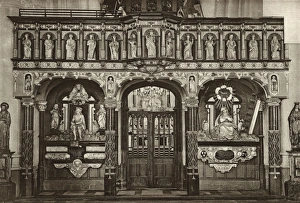 Sculptures Gallery: Rood screen in parish church, Nieuport, Belgium