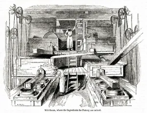 Mill Room in the Staffordshire Potteries Mill Room in the Staffordshire Potteries
