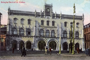 Rossio Square, Lisbon, Portugal - Central Station Rossio Square, Lisbon, Portugal - Central Station