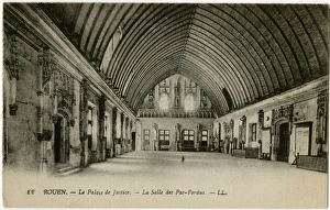 Rouen, France - Palace of Justice - La Salle des Pas-Perdus Rouen, France - Palace of Justice - La Salle des Pas-Perdus