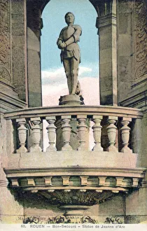 Rouen, France - Statue of Joan of Arc at Bonsecours Rouen, France - Statue of Joan of Arc at Bonsecours