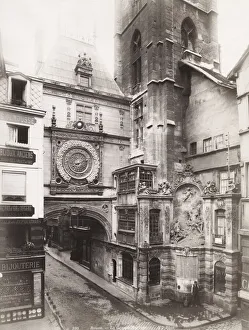 Rouen Great Clock, Grand Horloge and buildings. France Rouen Great Clock, Grand Horloge and buildings. France