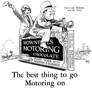 Rowntrees Motoring Chocolate advertisement Rowntrees Motoring Chocolate advertisement
