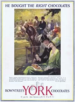 Images Dated 11th August 2014: Rowntrees York Chocolate Advert, 1927