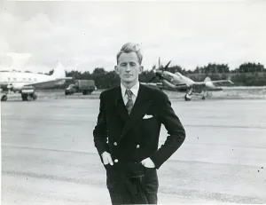 County Londonderry Prints: John Derry, Supermarine Test Pilot Print 1947