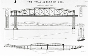 <b class=qtipBold><figcaption>Royal Albert bridge eng</figcaption></b><br>Royal Albert bridge eng / IMechE Date:<br><em>© The Institution of Mechanical Engineers/Mary Evans</em> Royal Albert bridge eng